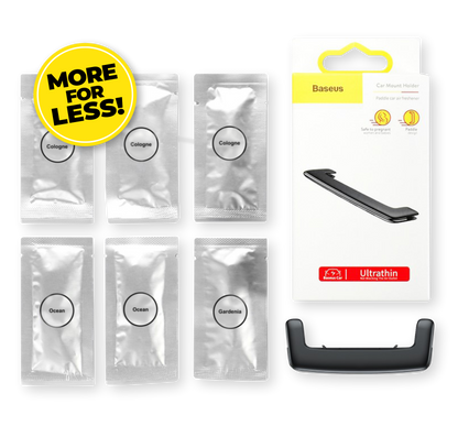 Baseus Aromatherapy Clip Paddle Air Purifier Bundle